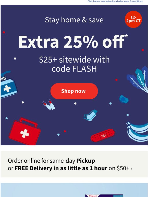 Extra 25% off $25 with code FLASH + Free Shipping No Minimum!