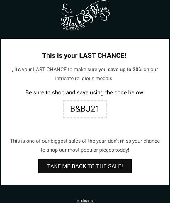 , say goodbye to your exclusive offer