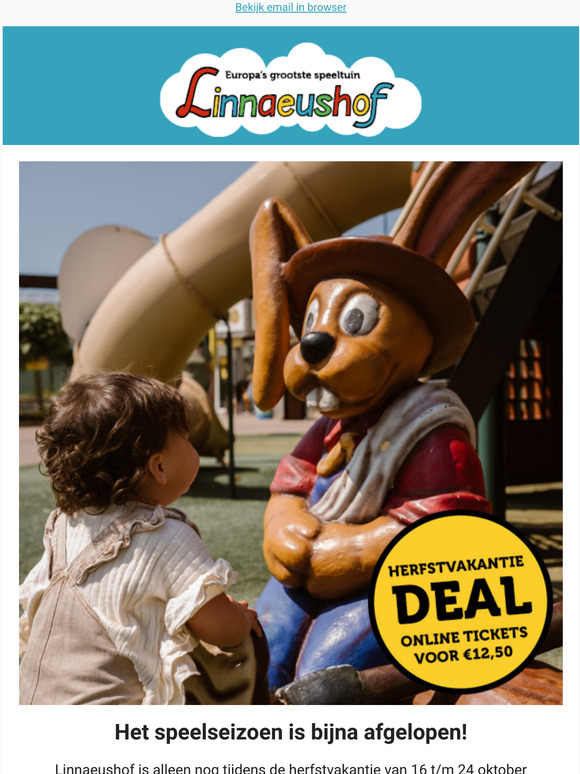  Herfstvakantie deal!Bestel je tickets online met korting