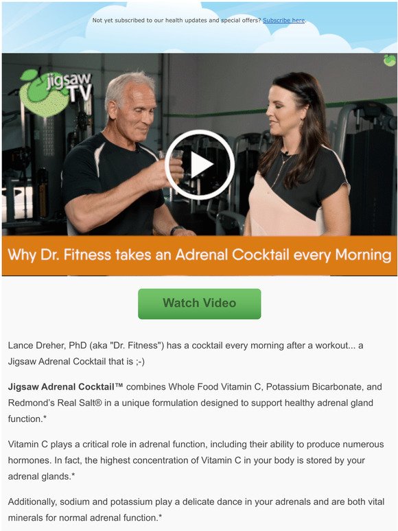 Why Dr. Fitness Takes an Adrenal Cocktail Every Morning...