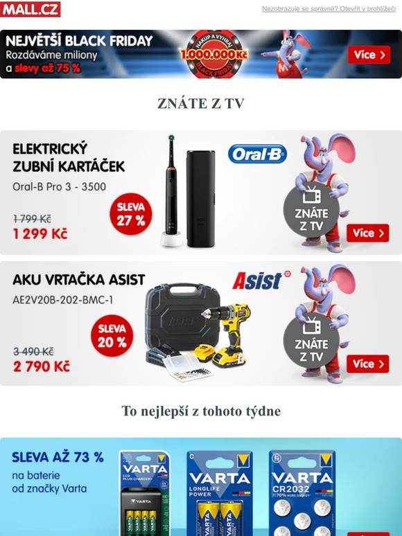 Elektrick zubn kartek Oral-B se slevou 27 %