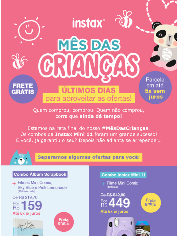 Ainda d tempo: Promos de Ms das Crianas Instax!