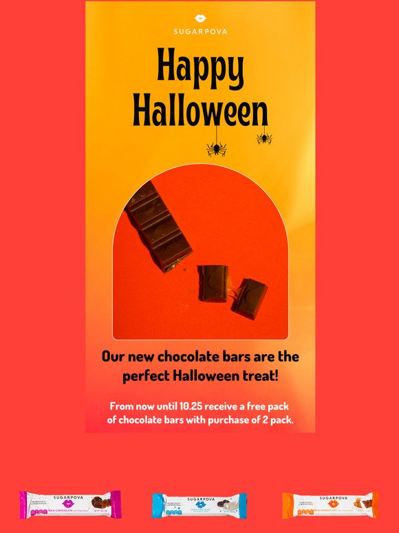 Halloween Sale! Free Chocolate 