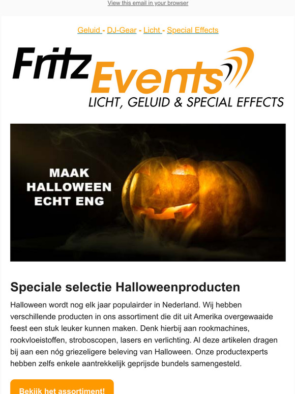 Speciale Halloween-deals  & nieuwe producten