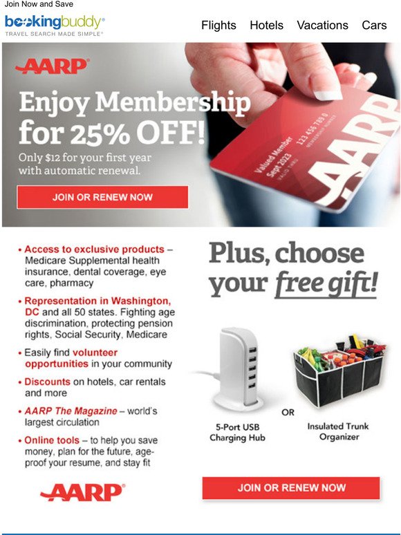 Don't Forget October Offer from AARP