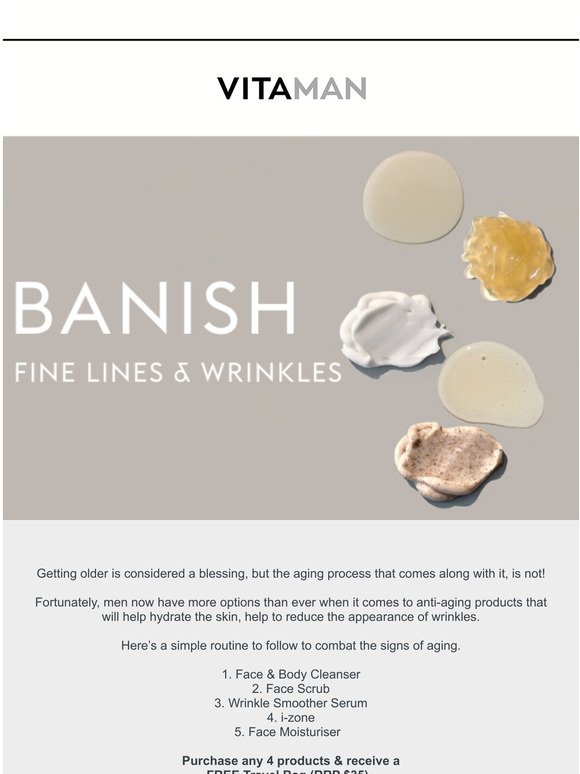 Banish fine lines & wrinkles