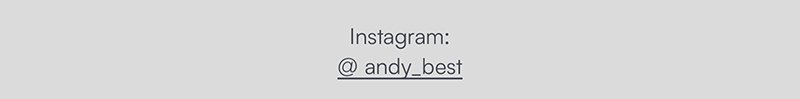 Instagram: @ andy_best