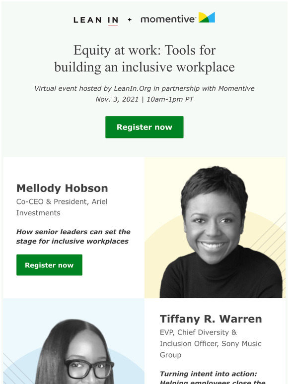Momentive & LeanIn.Org: Join our diversity event with leading speakers