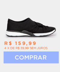 Tênis Preto Malha Nó