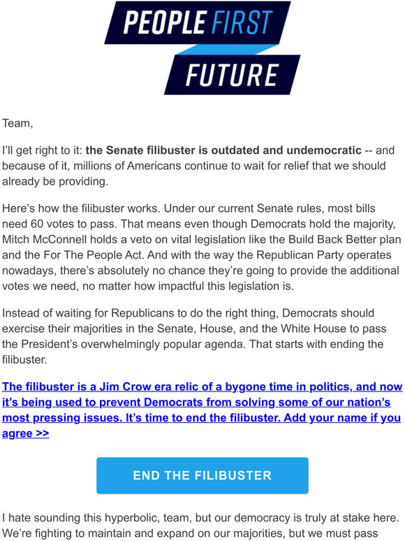 The Senate filibuster needs to go. Now.