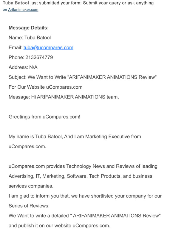 [Arifanimaker.com] Submit your query or ask anything - new submission