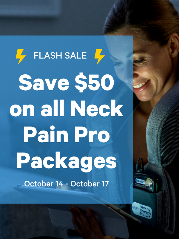 DR-HO'S Neck Pain Pro Package - TENS & EMS Therapy to Relieve Neck