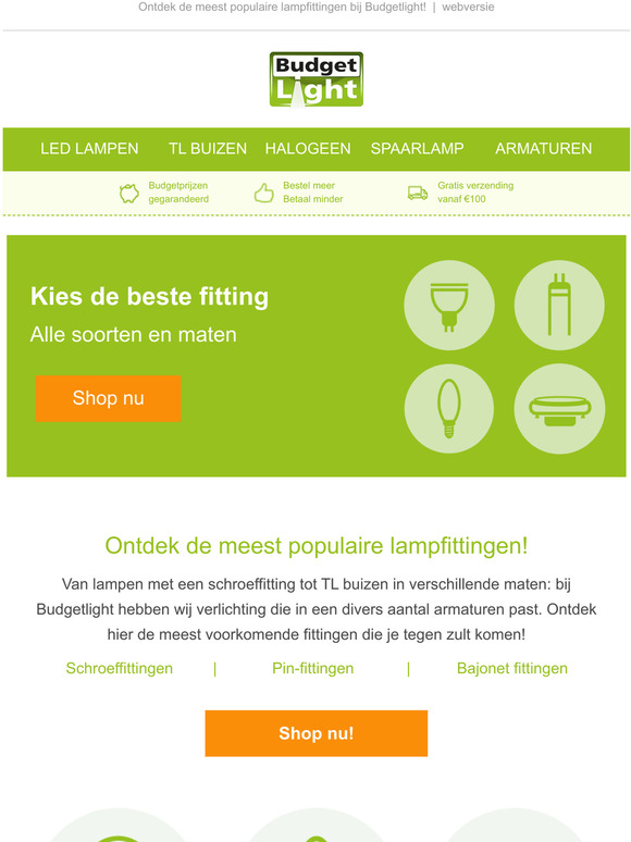 Welke lamp heb jij nodig?