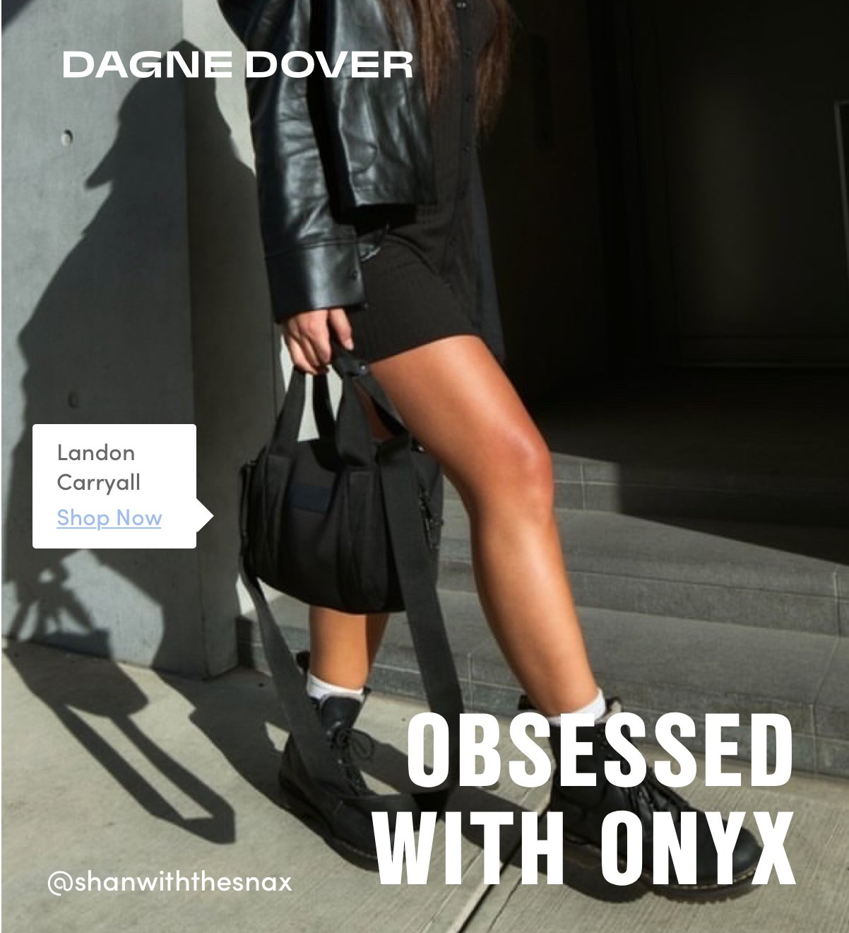Dagne Dover Extra Large Landon Carryall - Onyx