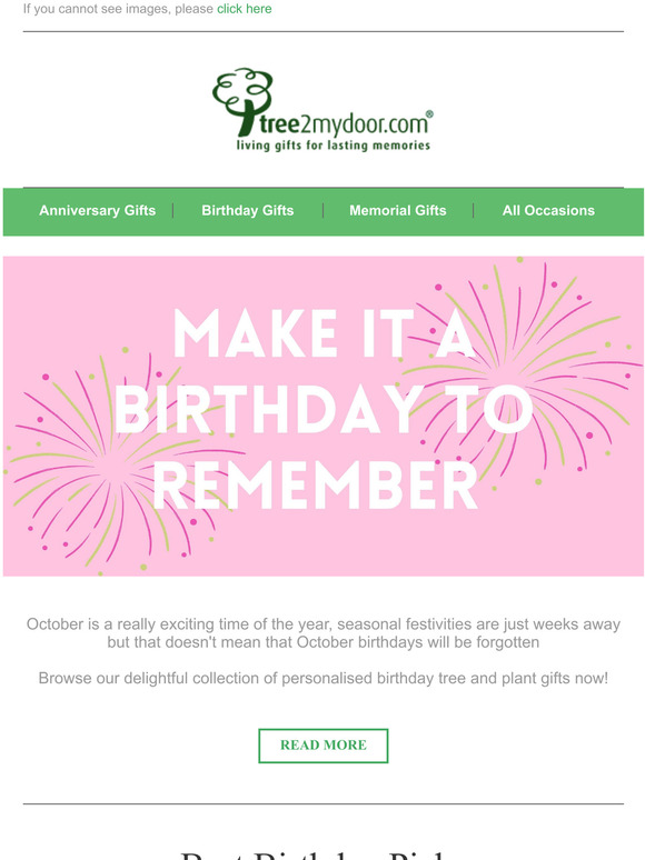Shop October Birthdays Now!