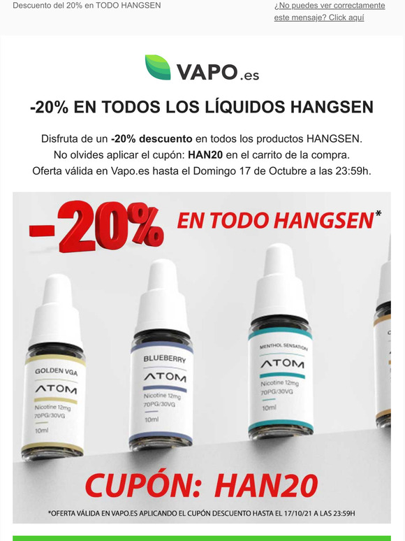 -20% en todo HANGSEN