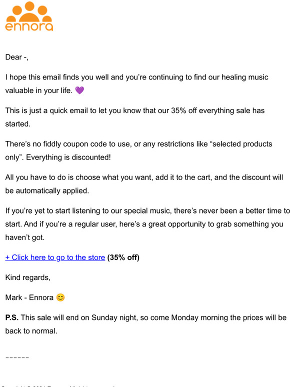  35% Off - 3-Day Sale Starts Now
