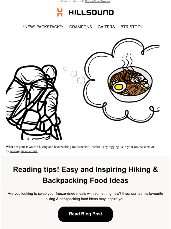 Easy and Inspiring Hiking & Backpacking Food Ideas