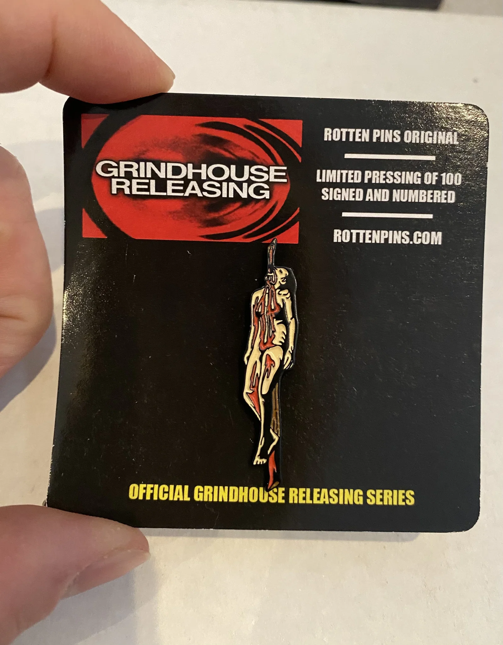 Cannibal Holocaust IMPALED Enamel Pin! SECOND PRESSING!