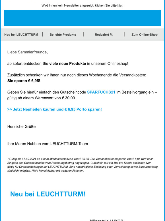 Nur noch dieses Wochenende portofrei bestellen!