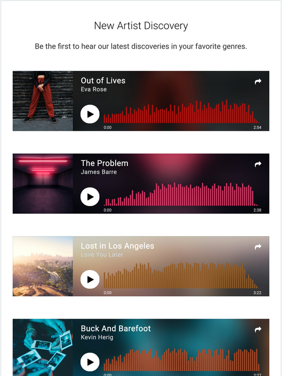  Let's find your next favorite artist, together
