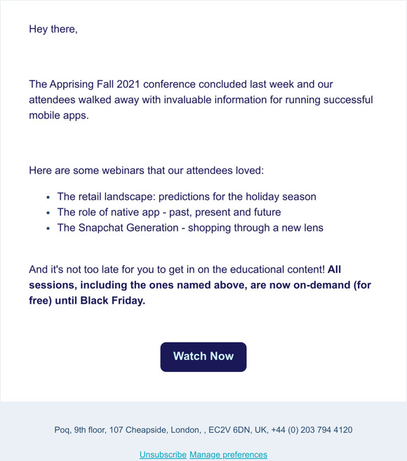 On-demand cant-miss webinars from Apprising Fall 2021