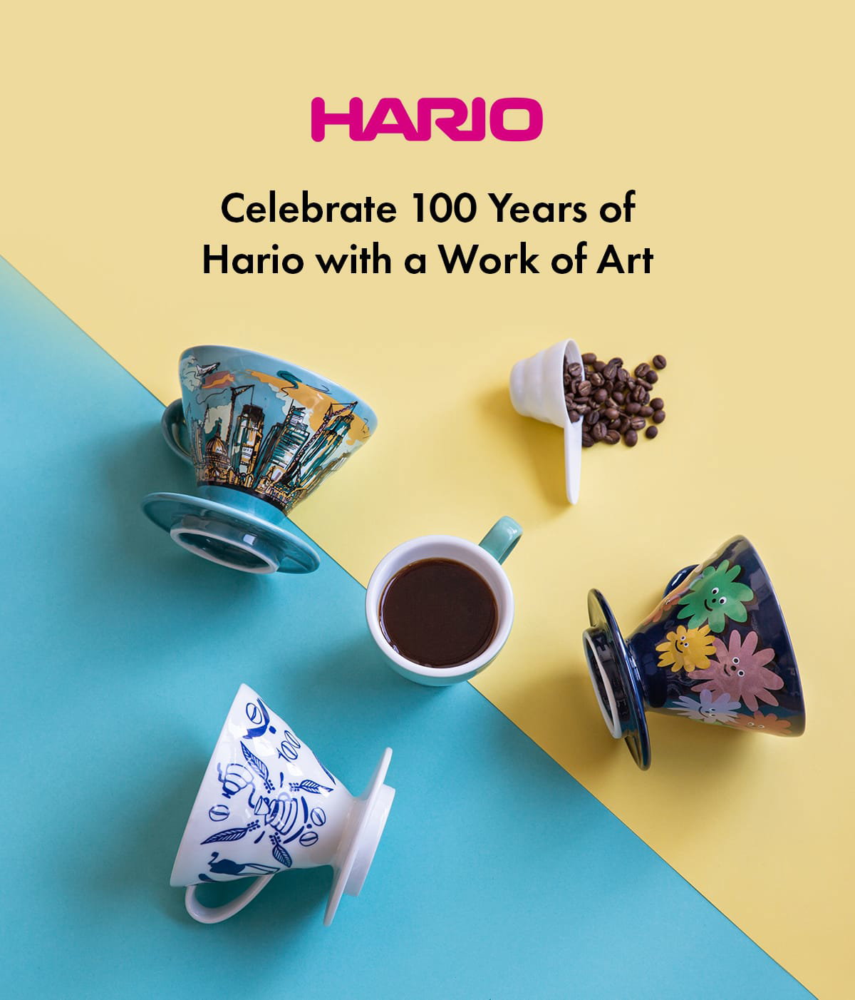 Hario V60 Filter Coffee Art Print 