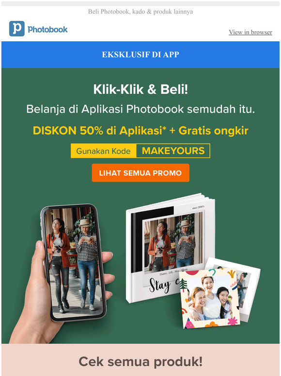 Klik-Klik & Belanja dengan Diskon 50%