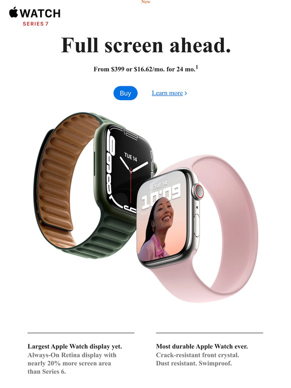 Apple Apple Watch Series 7 is here. Milled