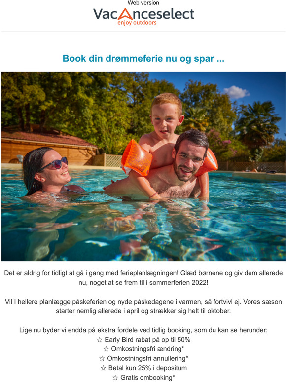 Vi er ben for booking til 2022 drmmeferien