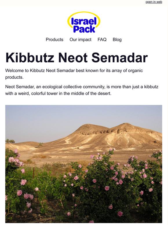 Supplier of the month: Kibbutz Neot Semadar