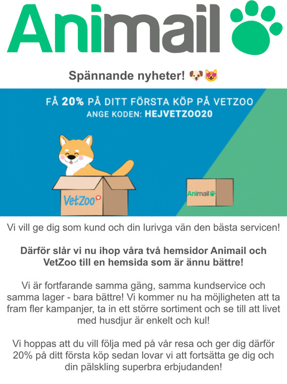 Animail blir VetZoo 
