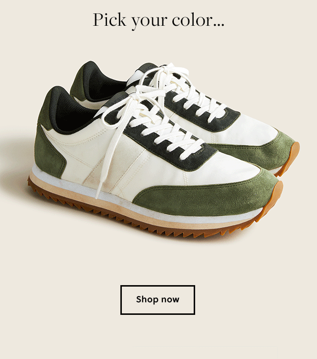 J.Crew Spotlight on the J.Crew trainer Milled