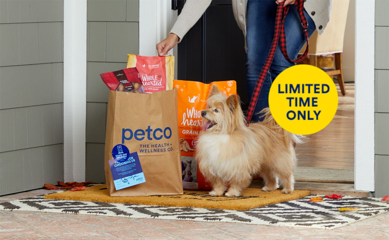 Petco LAST DAY to save 15 on all Same Day Delivery orders Milled