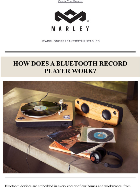 House of Marley How Does a Bluetooth Record Player Work? Milled