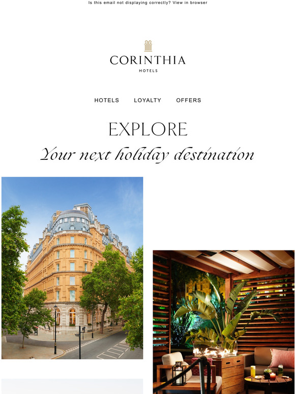 Where will your next Corinthia adventure take you?