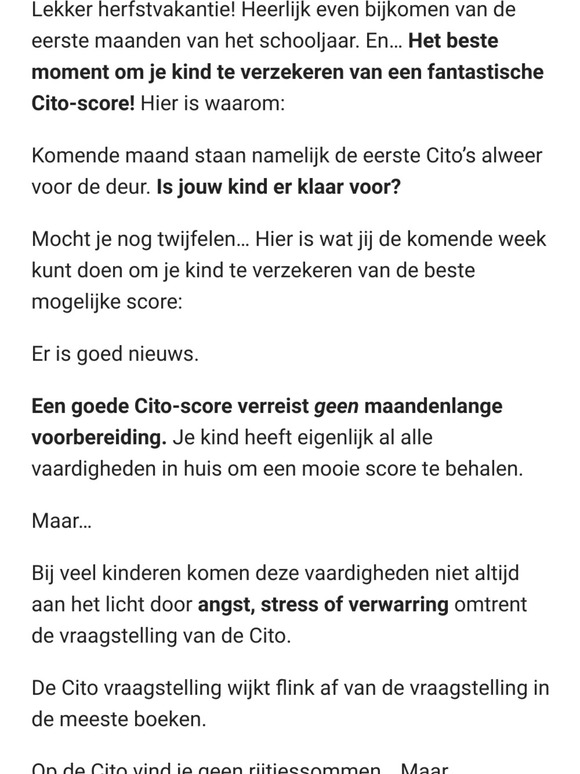Doe dit voor een goede Cito-score!