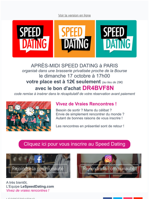 speed rencontre paris