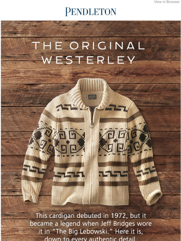Pendleton Woolen Mills The Original Westerley Milled
