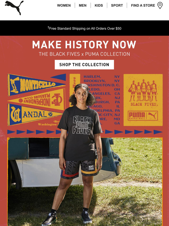 puma coupons history