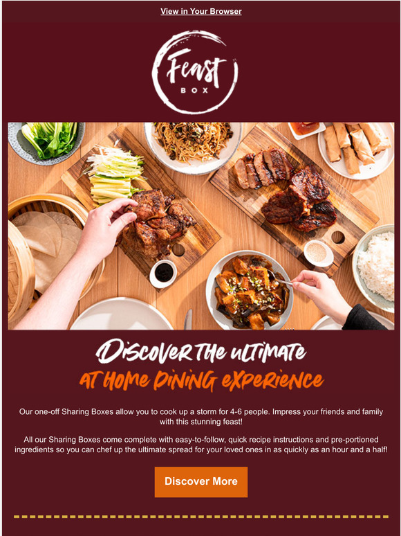 FeastBox Discover the ultimate at home dining experience Milled