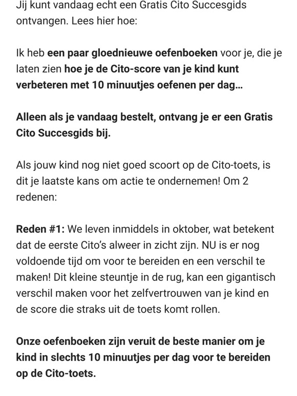 Jouw Gratis Cito Succesgids
