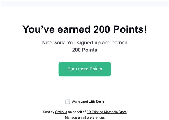 Youve earned 200 Points!