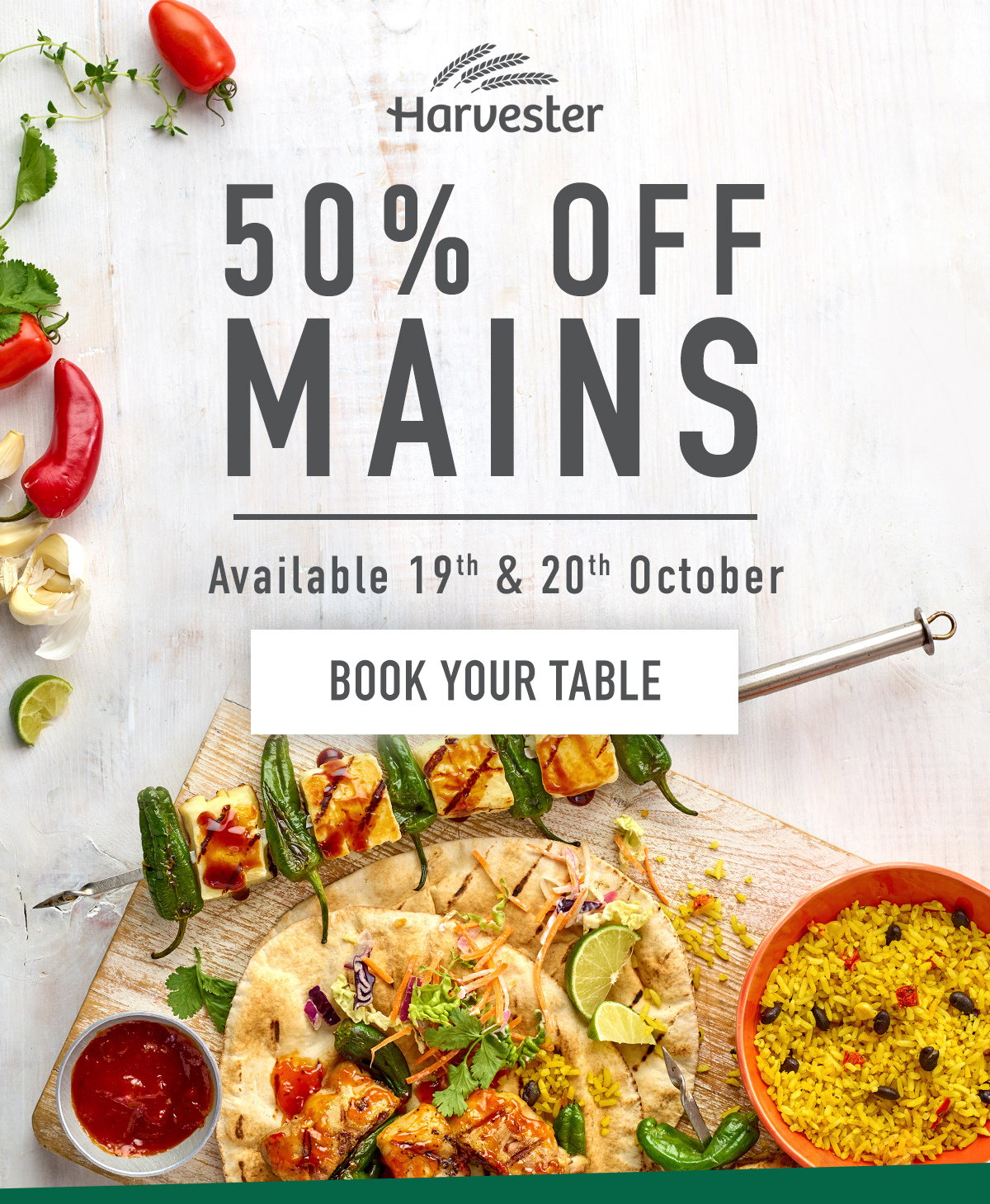 New dishes, new favourites at your local Harvester