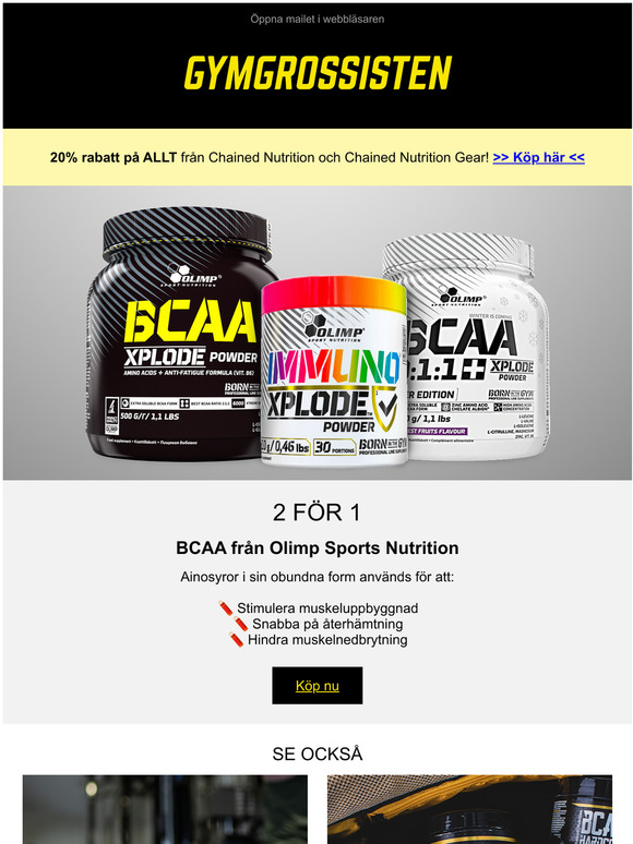 Stimulera muskeluppbyggnad med BCAA