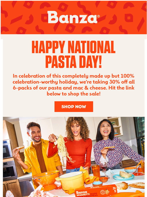 It's National Pasta Day!