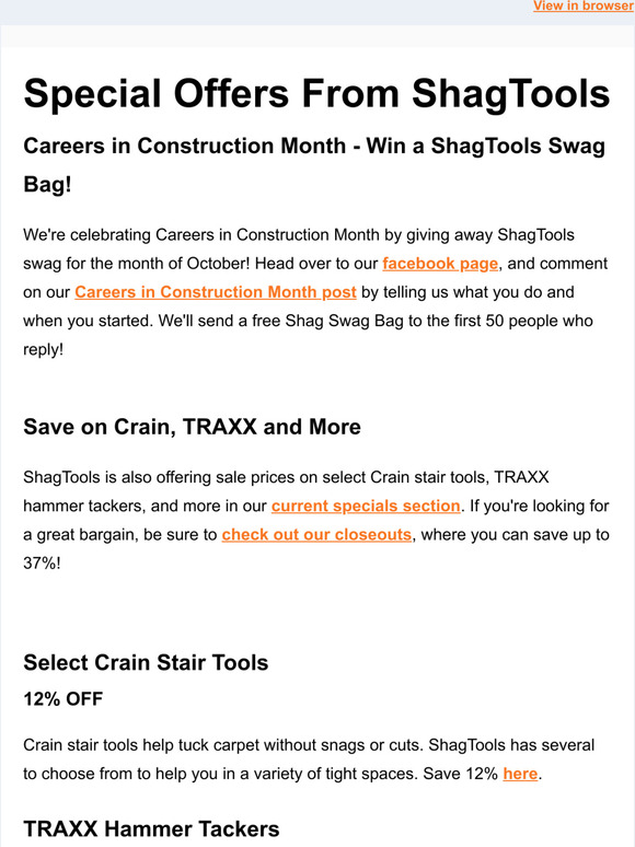 October Flooring Tool Deals & New Arrivals