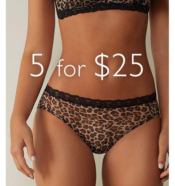 Intimissimi Be Bold Discover 5 for 25 Panties Milled