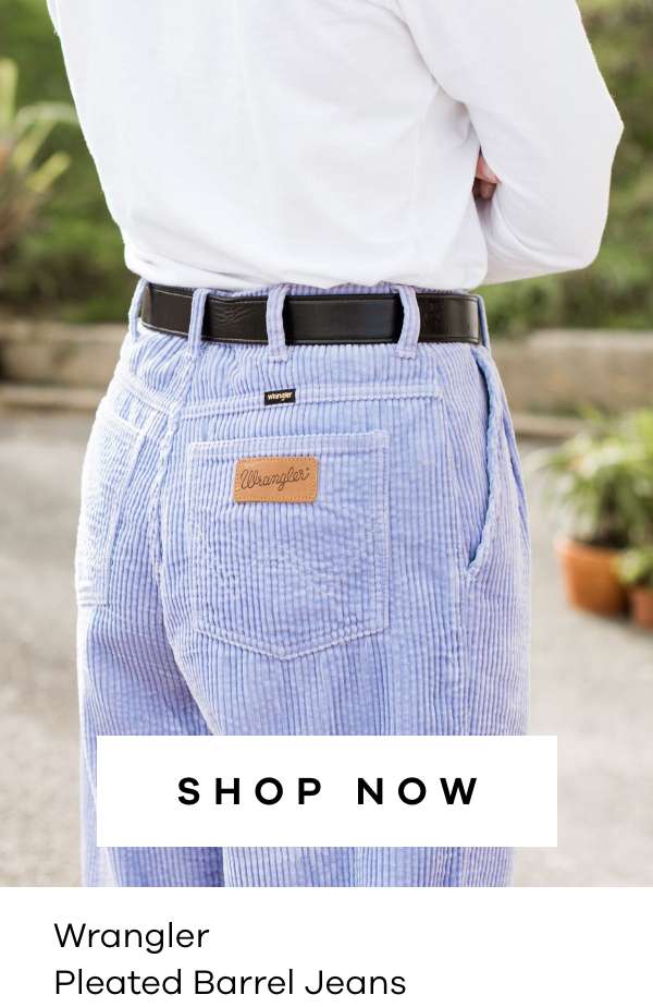 Wrangler Pleated Barrel Womens Jeans
