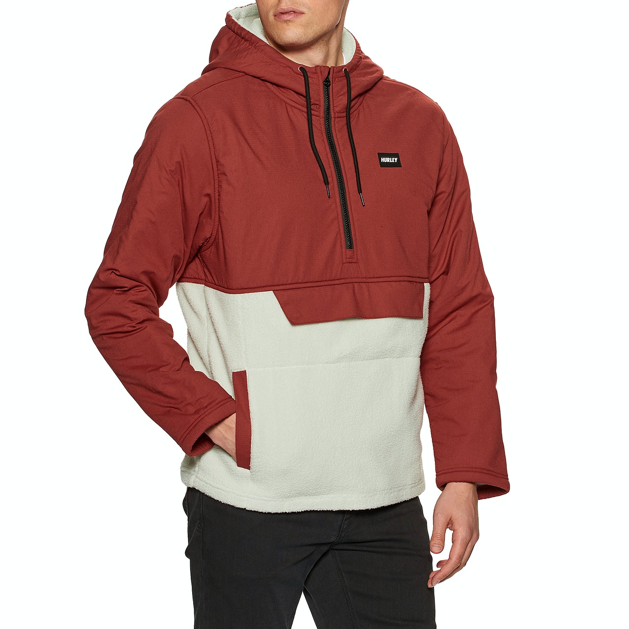 Hurley Hudson Burrrito Anorak Mens Jacket - Redstone